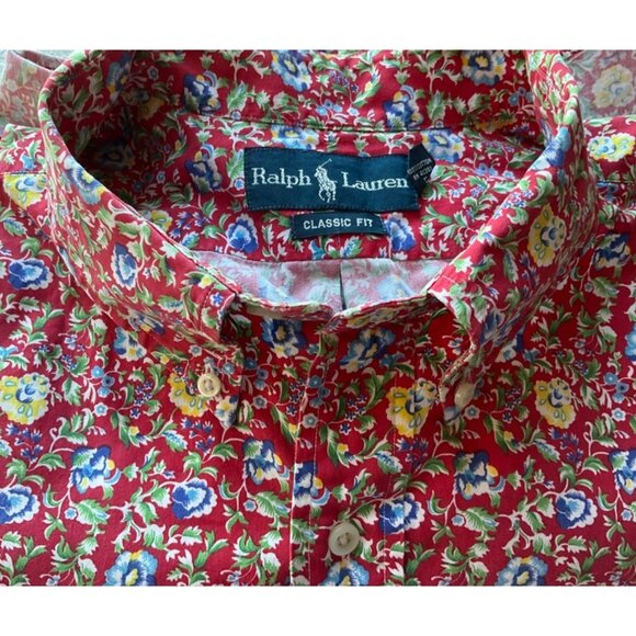 Ralph Lauren Other - Ralph Lauren Mens Sz XXL Classic Fit Button Down Shirt Short Sleeves Floral
